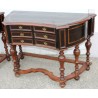 A pair of sideboards with 6 drawers, made from exotic wood
