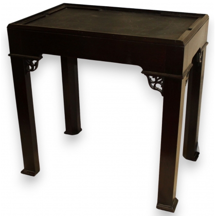 Black wooden console table or cabinet stand