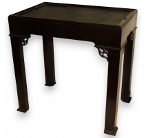 Console ou support de cabinet en bois noir