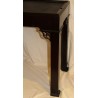 Black wooden console table or cabinet stand
