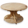 Table ronde rustique en sapin