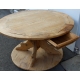 Table ronde rustique en sapin