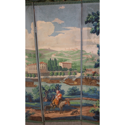 "View of Lyon" panoramic screen