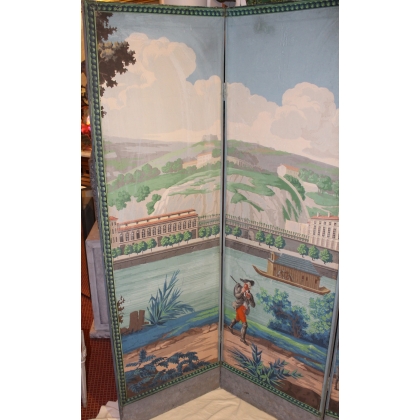 "View of Lyon" panoramic screen