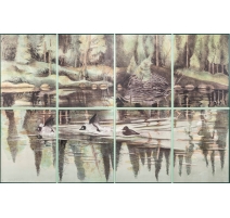 Lithographie "Atterrissage" signée COSANDEY
