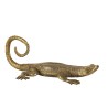 Bronze lizard with a golden patina