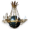 Lustre boule style Empire décoré d\'étoiles