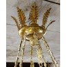Lustre boule style Empire décoré d\'étoiles