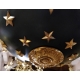 Lustre boule style Empire décoré d'étoiles
