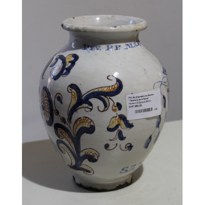 Apothekenglas aus Steingut „Talavera“ von Moinat SA – Antiquitäten und Dekoration