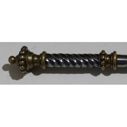 Nécessaire de cheminée en fer et laiton