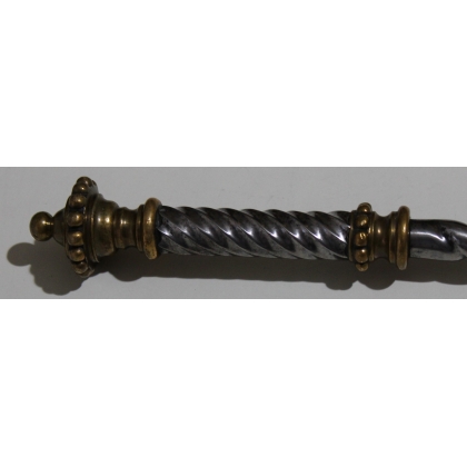 Nécessaire de cheminée en fer et laiton