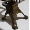 Paire de chenets Louis XIV décor toupie