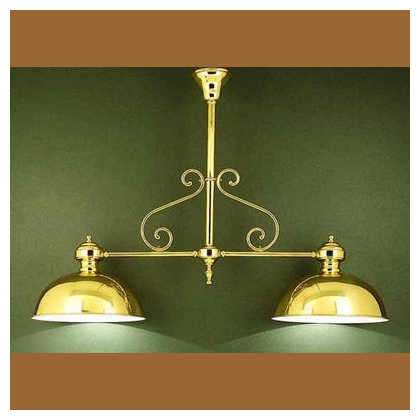 Brass billiard lamp, 2 lights, from Moinat SA – Antiques and home décor
