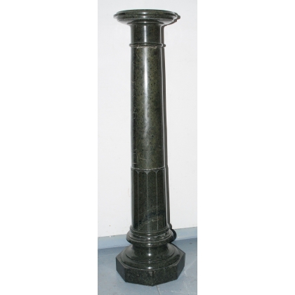 Paire de colonnes en marbre vert