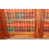 Three-panel folding screen made from fake books