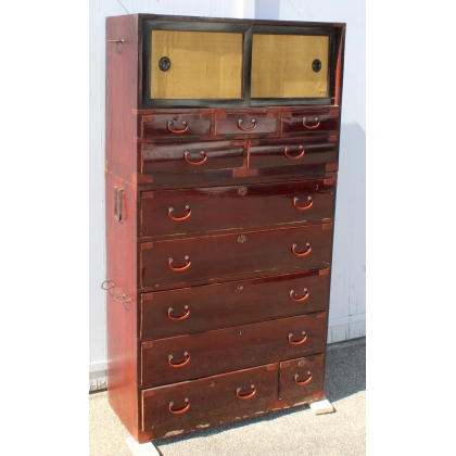 Commode Nihonmatsu à 11 tiroirs