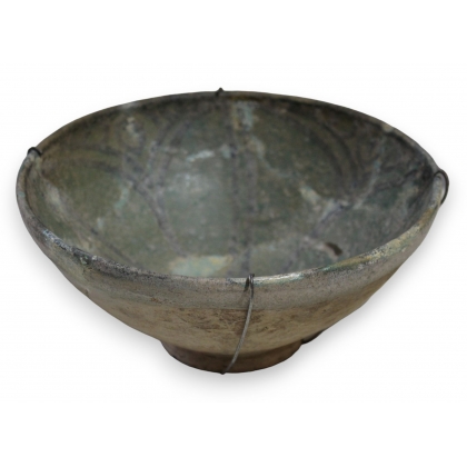 Iranian glazed terracotta cup
