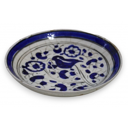 Assiette en céramique iranienne \"Oiseau\"