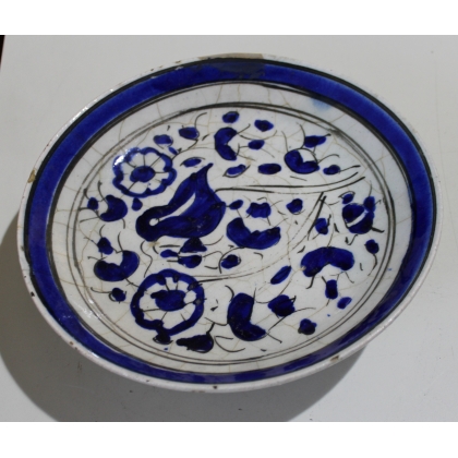 Assiette en céramique iranienne \"Oiseau\"