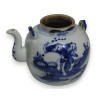 Théière boule en porcelaine décor personnages