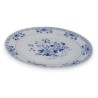 Assiette en porcelaine décor fleurs bleues