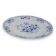 Assiette en porcelaine décor fleurs bleues