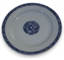 Assiette en porcelaine décor fleur