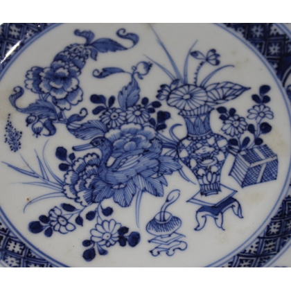 Assiette en porcelaine décor canard