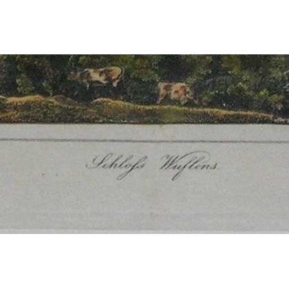 Engraving ‘Château de Vufflens’ by Moinat SA – Antiques and decorative items – Engravings, lithographs