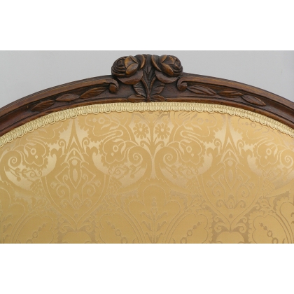 Pair of Louis XV armchairs with flat backs from  Moinat SA  - Antiques and interior design