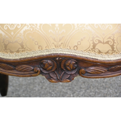Pair of Louis XV armchairs with flat backs from  Moinat SA  - Antiques and interior design