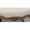 Pair of Louis XV chairs, diamond-patterned velvet, by  Moinat SA  - Antiques and home décor