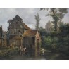 Paintings | Painting entitled ‘Landscape with a Mill’, unsigned, Moinat SA  – Antiques and home décor