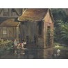Paintings | Painting entitled ‘Landscape with a Mill’, unsigned, Moinat SA  – Antiques and home décor