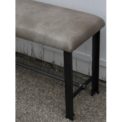 Banc MAXIME de Roche Bobois, cuir gris
