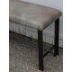 Banc MAXIME de Roche Bobois, cuir gris