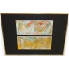 Huile sur carton \"Personnages\" signé HAURI