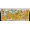 Huile sur carton \"Personnages\" signé HAURI