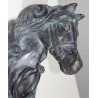 Heurtoir "Tête de cheval" en bronze