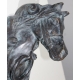 Heurtoir "Tête de cheval" en bronze