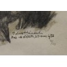 Gravure "Apparition de sanglier" signée HAINARD