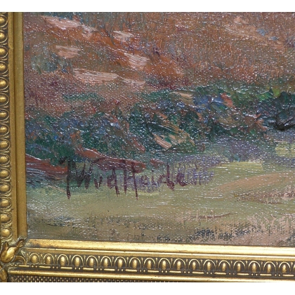 Paintings | Painting entitled ‘Bergerie’ by VAN DER HEIDE, Moinat SA  – Antiques and home décor