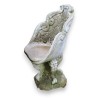 Gondola armchair with shell-shaped backrest