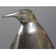 Bronze argenté "Pingouin et son petit"