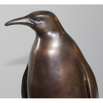 Bronze \"Pingouin et son petit\"