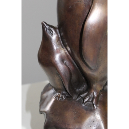 Bronze \"Pingouin et son petit\"