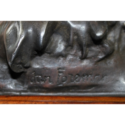 Bronze \"Pingouin et son petit\"
