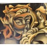 Tableau \"Les Trois Soeurs\" signé D. HOFFER