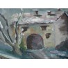 Paintings | Painting entitled ‘Houses and Trees’ by BONTOGNIALI 88 Moinat SA  – Antiques and home décor